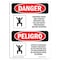 Signmission OSHA Sign, Confined Space May Contain Methane Bilingual, 14in X 10in Decal, 10" W, 14" H, Spanish OS-DS-D-1014-VS-1643 - alternate 1